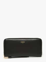 Portefeuille Origami Leder Lancel Zwart origami A13843